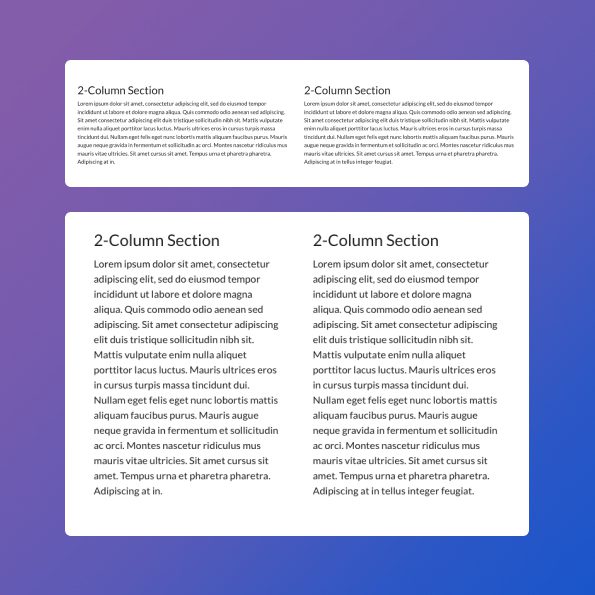 2-Col Content Section