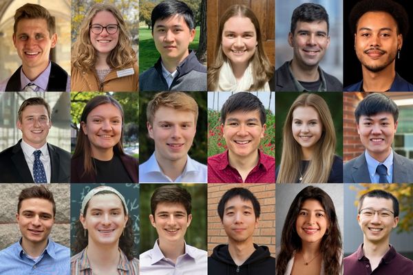 Group of Young Professionals Smiling in a Portrait Collage